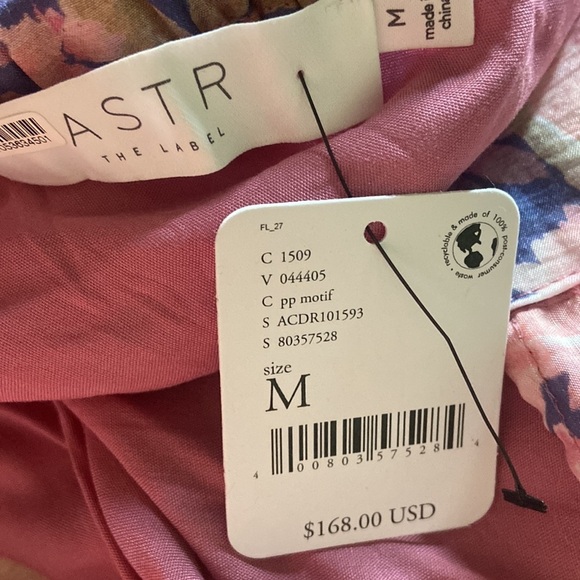 ASTR the Label x Free People Jannina Wrap Dress Sz M NEW MINI LENGTH - Picture 4 of 5